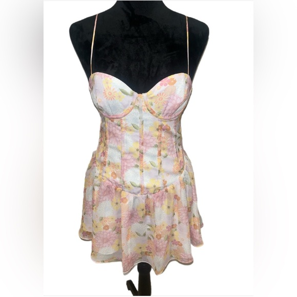 NWOT For Love And Lemons Carrie Floral Dress- Small - Picture 2 of 10